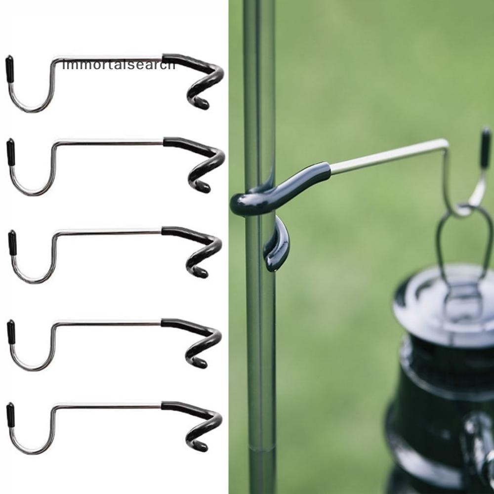 IMMO Camping Light Pole Hook เต็นท์สแตนเลส พลัคไฟ Multifunctional Outdoor Camping Arch