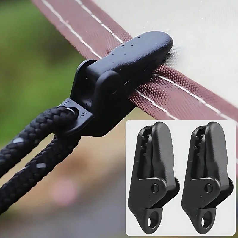 15 ชิ้น Tarp คลิป Snap กันสาดเชือก Clamps คลิปจระเข้กันลม คลิปเต็นท์ตั้งแคมป์กลางแจ้ง เครื่องมือกระชับเต็นท์ นากลับมาใช้ใหม่ พกพา