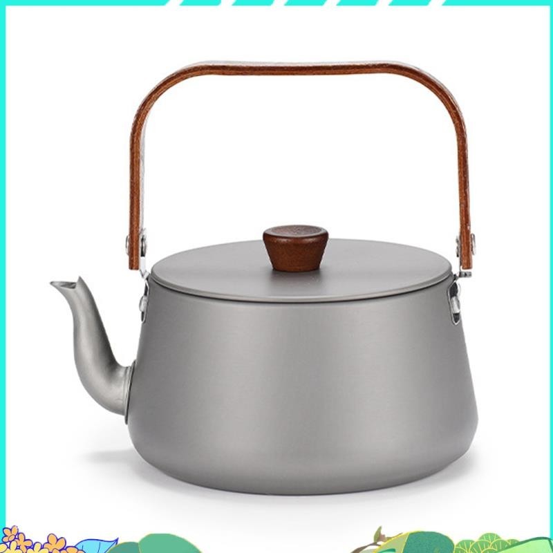 กลางแจ้งอลูมิเนียมอัลลอยด์กาต้มน้าตั้งแคมป์ชากาต้มน้าแบบพกพาสนิมหลักฐานสวมทนปิกนิกกาต้มน้าอุปกรณ์ตั้งแคมป์