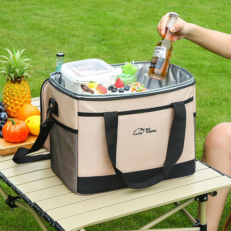 ผ้า อ็อกซ์ฟอร์ด ตั้งแคมป์ถุงเก็บฉนวนกันความร้อนกระเป๋าความจุขนาดใหญ่ปิกนิกอุปกรณ์กลางแจ้ง