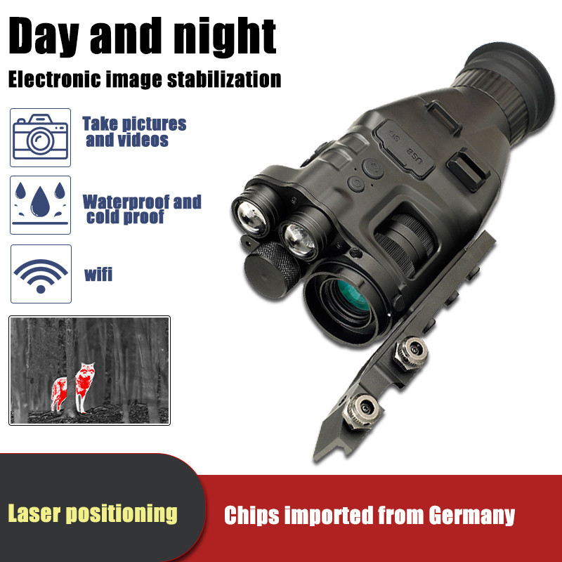 Henbaker CY789 อินฟราเรด Night Vision Scope 940nm Digital Night Vision Monocular อุปกรณ์ Wifi APP 1080P HD 24x NV Optical
