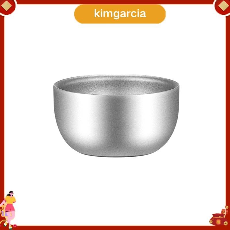kimgarcia ถ้วยไทเทเนียมบริสุทธิ์ สองชั้น 45ml สำหรับOutdoor Camping และใช้ในชีวิตประจำวัน