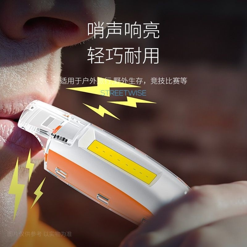 นกหวีดมัลติฟังก์ชั่นสำหรับOutdoor มาพร้อมไฟส่องสว่าง ทนทาน พร้อมสต็อก