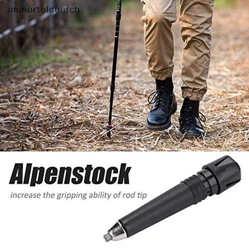 IMMO Camping Hiking Stick Tip End Cane Rod Crutch Climbing Stick Trekking Pole ARCH