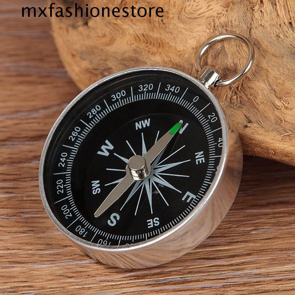 MXFASHIONE ป่าอยู่รอดสีดาท่องเที่ยวกลางแจ้งเข็มทิศที่มีน้าหนักเบาอลูมิเนียมเข็มทิศนาทาง