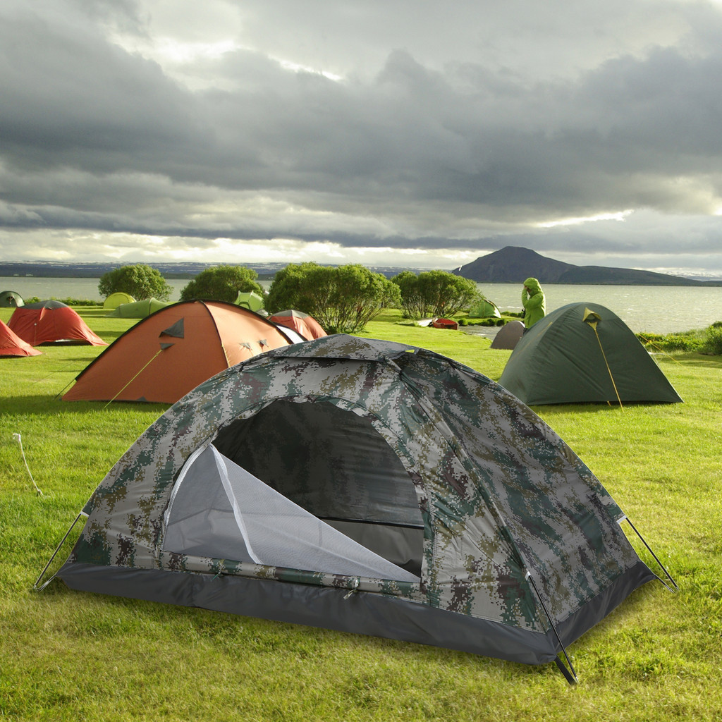 Ultralight Camping เต็นท์ชั้นเดียวเต็นท์แบบพกพา AntiUV เคลือบ UPF 30  สาหรับตกปลากลางแจ้งชายหาด