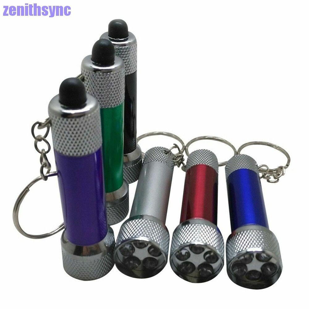 ZENITHSYNC LED Key Chain ไฟกลางคืนแบบพกพา Ultra Bright โลหะ Camping สาหรับของขวัญไฟฉายพวงกุญแจ