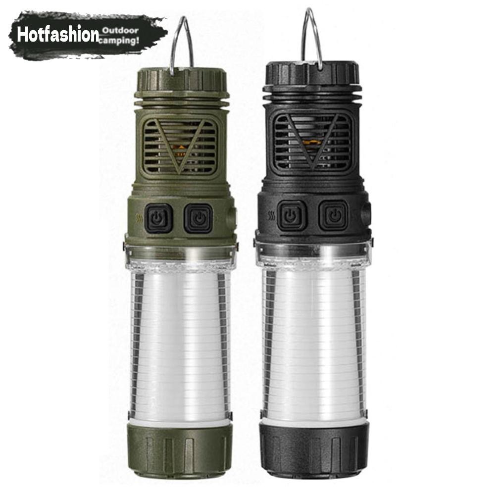 โคมไฟไล่ยุงไฟตั้งแคมป์แบบชาร์จไฟได้สาหรับเต็นท์ตกปลากลางแจ้ง