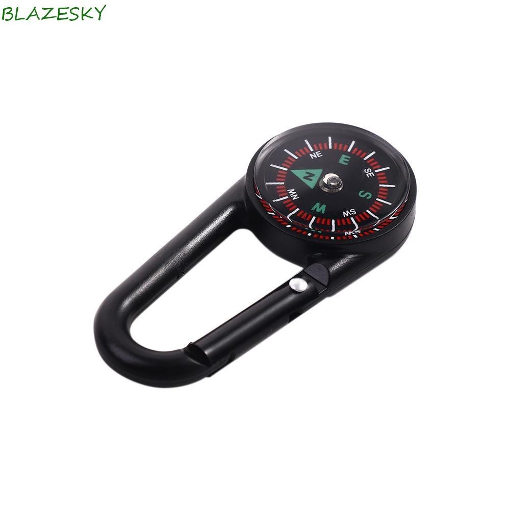 Blazesky เข็มทิศมัลติฟังก์ชั่น Travel Buckle เข็มทิศ North เข็ม QuickHook Snap Hook Camping Compass