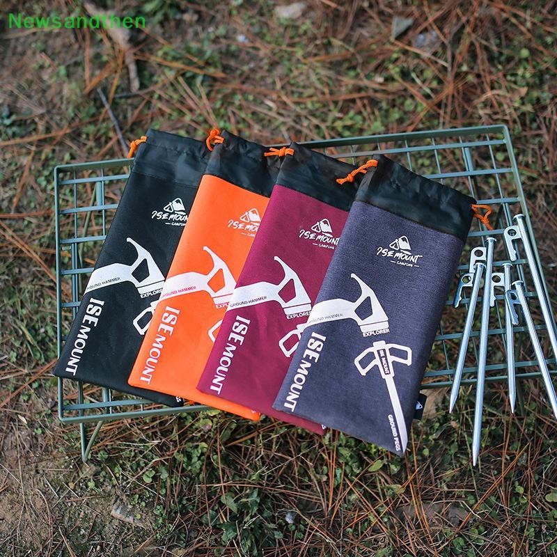 Newsandthen Oxford ผ้าเต็นท์หมุดเล็บกระเป๋าแบบพกพา Stake กระเป๋า Drawstring Organizer Outdoor Camping Travelling อุปกรณ์ Nice