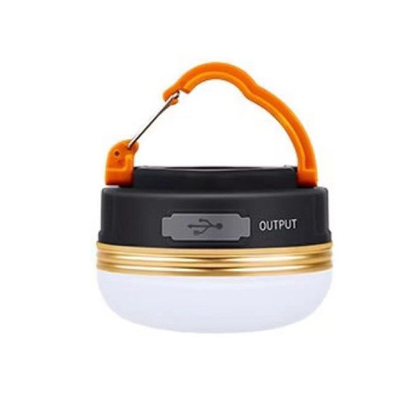 โคมไฟเต็นท์ LED แบบชาร์จ 1800 mAh สีวอร์มไวท์ ปรับได้ 3 โหมด