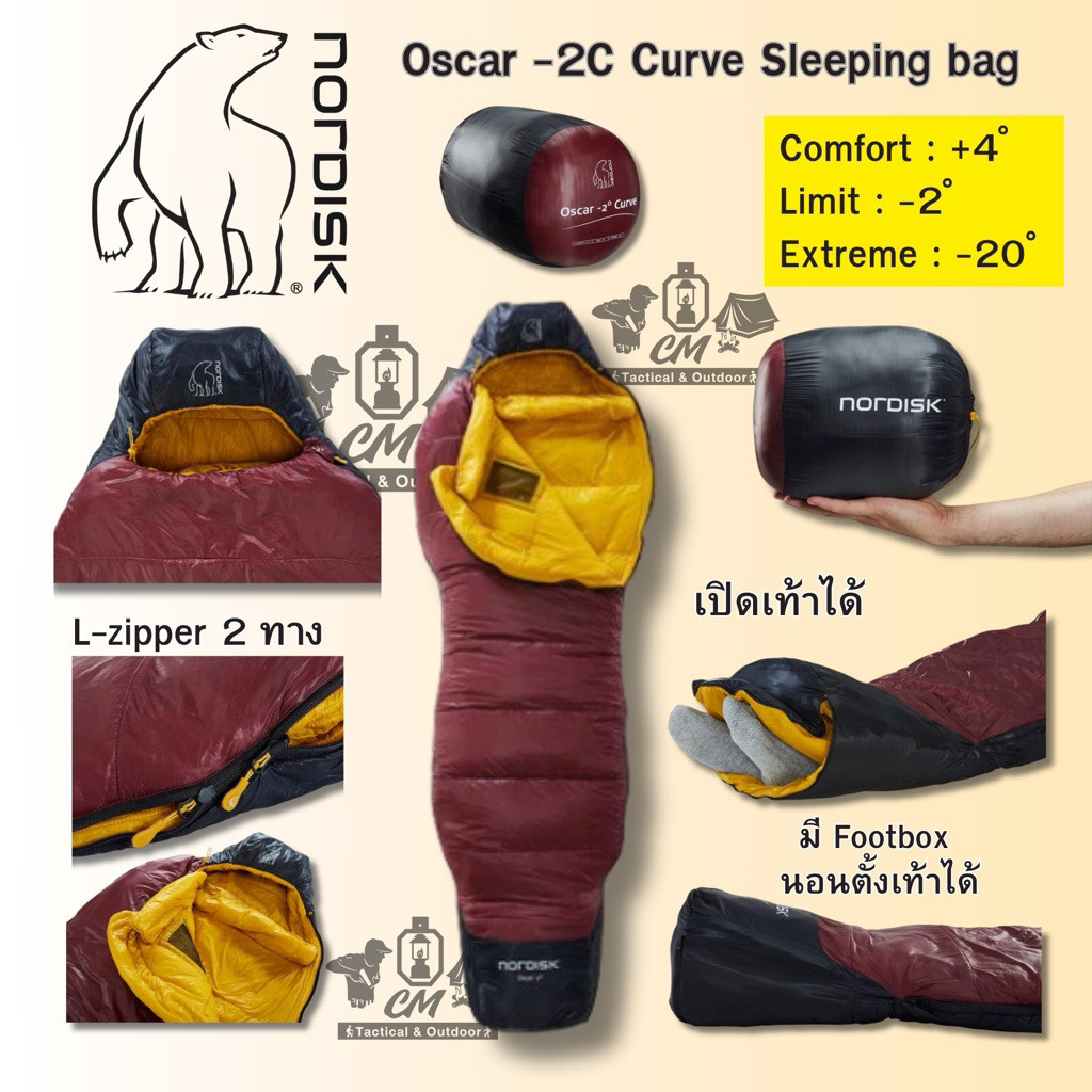 ถุงนอน Nordisk Oscar 2 Curve M