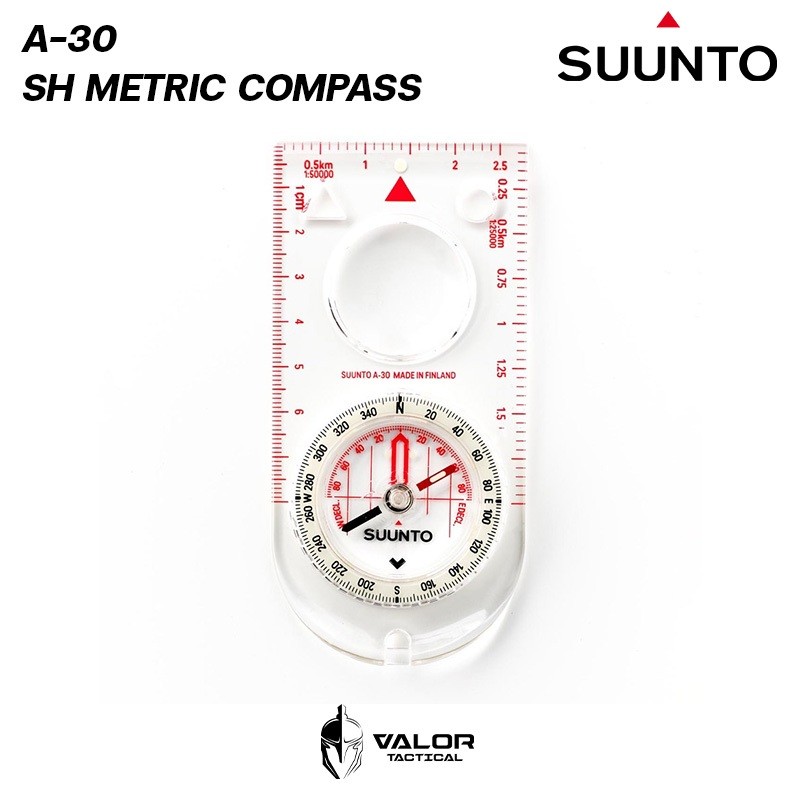 Suunto A30 เข็มทิศสำหรับการเดินป่า เข็มทิศเดินทาง พร้อมเลนส์ขยาย อ่านค่าทิศทางแม่นยำ