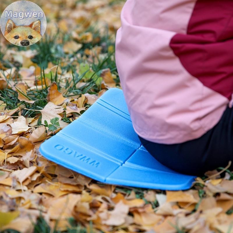 Magwen โฟม XPE เบาะพับชายหาด Camping แบบพกพา Moisture Proof Mats กลางแจ้งแบบพกพากันน้าขนาดเล็ก Picnic Pad 10 สี TH