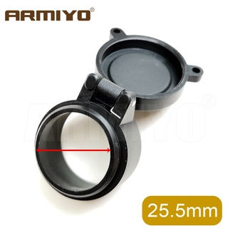 Armiyo 25469 มม Dia ขอบเขตฝาครอบเลนส์ Flip Up Quick Spring ป้องกันกล้องโทรทรรศน์หมวกวัตถุประสงค์เลนส์ฝาปิด