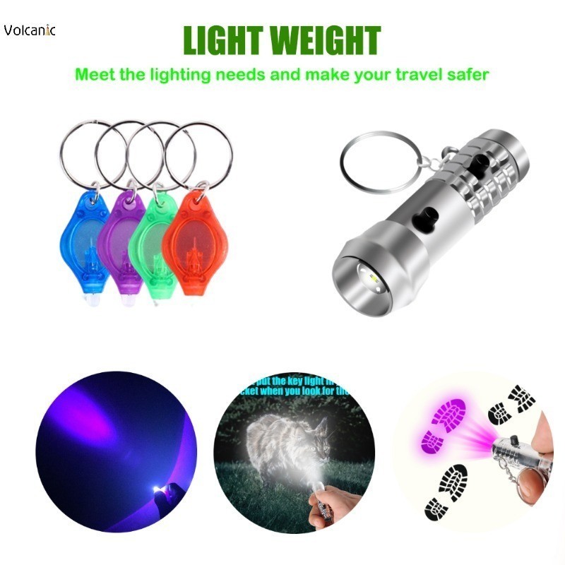 1 ชิ้น Multifunction Mini LED ไฟฉายแบบพกพา Creative กันน้าพวงกุญแจฉุกเฉินกลางแจ้ง Camping อุปกรณ์เสริม