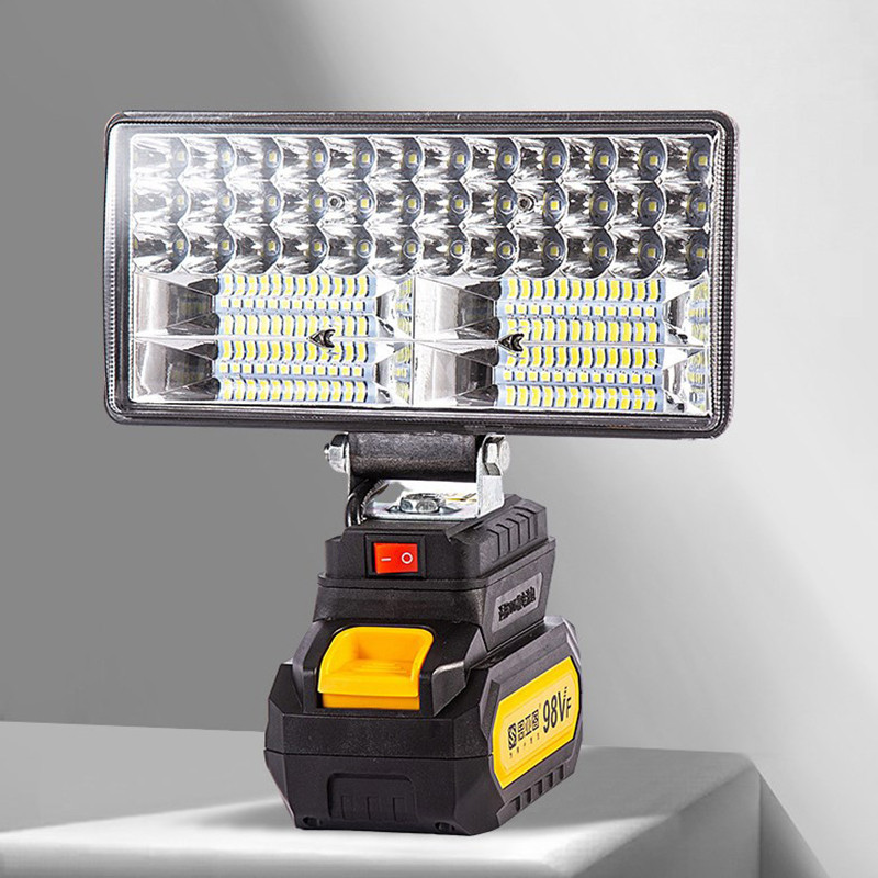 สาหรับ OSUKAMAKITA 18V แบตเตอรี่ Liion ไฟ LED ทางาน 358 นิ้วไฟฉายแบบพกพาฉุกเฉินโคมไฟ Camping โคมไฟ