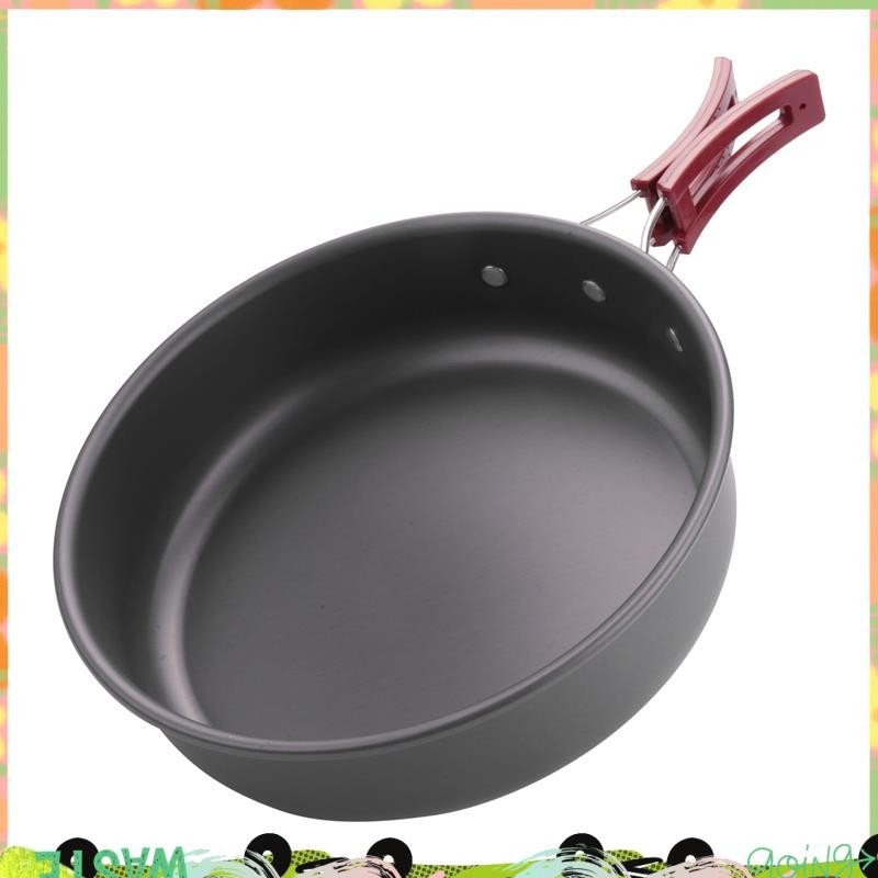กระทะไฟแนนซ์แคมปิงแบบพกพา NonStick เหมาะสำหรับทำอาหารขณะปิกนิกและเดินป่า