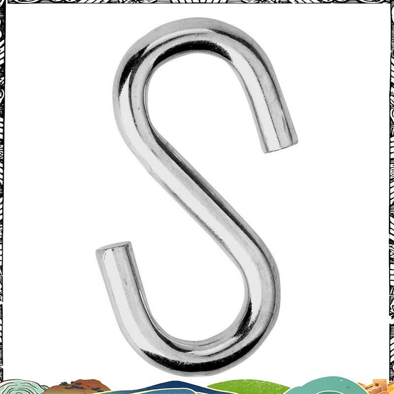 Heavy Duty S Hooks เปลญวนหนาพิเศษตะขอรูปตัว S ยูทิลิตี้ชุบสังกะสีแขวน แพ็ค 2 อันใหม่