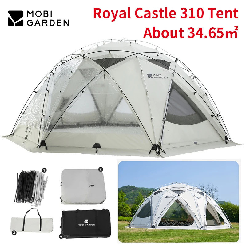 เต็นท์โดม Royal Castle 310 วัสดุ PVC กันน้า เหมาะสำหรับปิกนิกและการแคมปิงกลางแจ้งสำหรับครอบครัวขนาดใหญ่