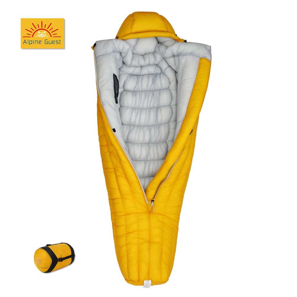 ถุงนอน ultralight 10D nylon 850fp down จาก Alpine Guest สำหรับกลางแจ้ง