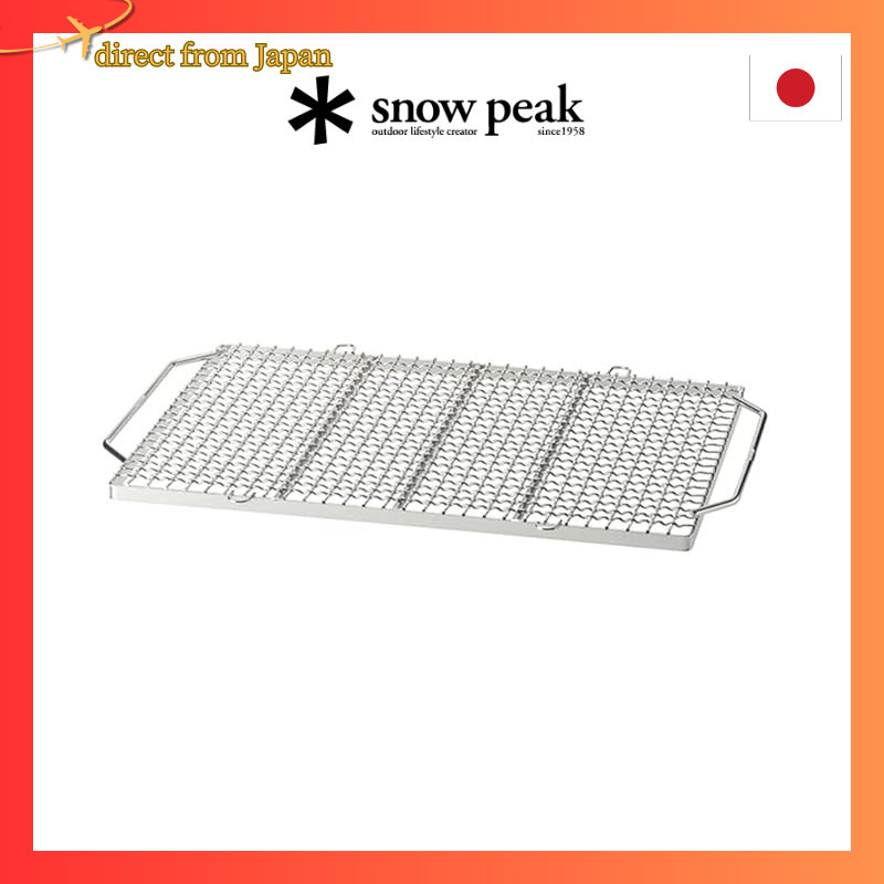 Snow Peak Fire Pit Grilling Net Stainless Steel ST033MAR Camping OutdoorDirect from japan