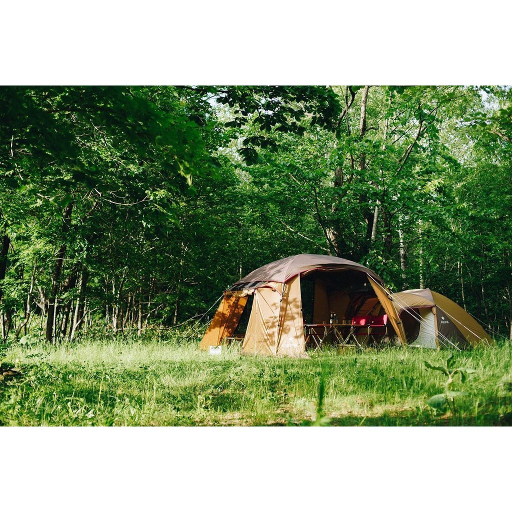 ญี่ปุ่น snowpeak กลางแจ้ง Camping Mountaineering เต็นท์กันน้ายุงผ้ากอซห้องนั่งเล่นห้องนอนเต็นท์ SET925