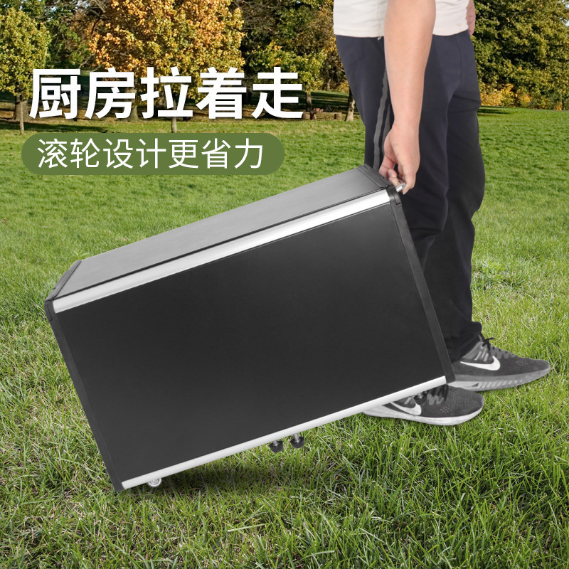Cangmiao กลางแจ้ง RV SelfDriving ว่ายน้ามือถือรถห้องครัวเตาพับแบบพกพา Picnic Camping อุปกรณ์