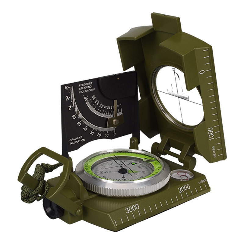 เข็มทิศมัลติฟังก์ชันสำหรับ Outdoor Activities เครื่องมือสำรวจภูมิศาสตร์สำหรับเดินป่าและการปีนเขา Yiyue Travel Eagle