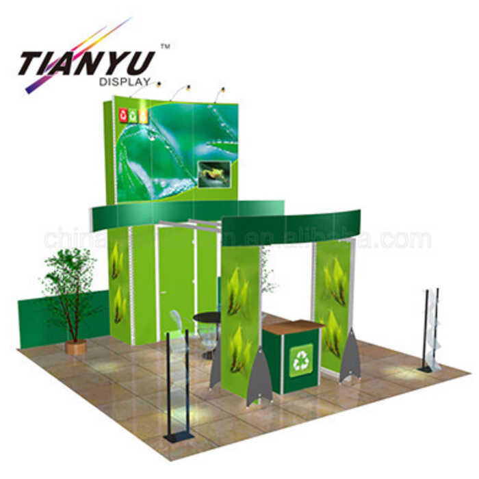 ระบบการแสดงสินค้าและโฆษณาแบบครบวงจร ผ้าม่านสำหรับนิทรรศการสีเขียวและสตูดิโอโฆษณา