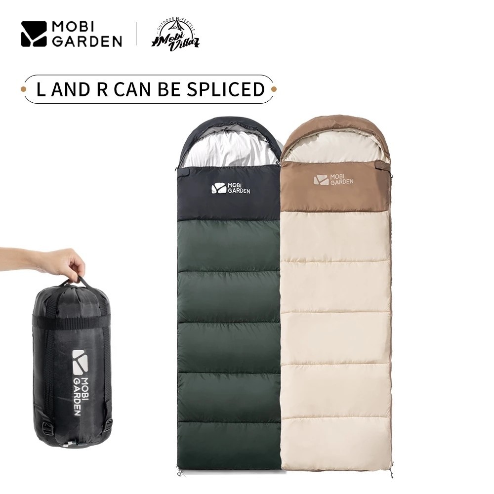 Mobi GARDEN ถุงนอนตั้งแคมป์ซองจดหมายแบบพกพาเดินทางสานักงานเดินป่ากลางแจ้ง