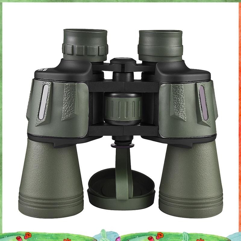 กล้องโทรทรรศน์ซูม 20×50 สีเขียว ความละเอียดสูง สะดวกต่อการตั้งแคมป์และท่องเที่ยวกลางแจ้ง
