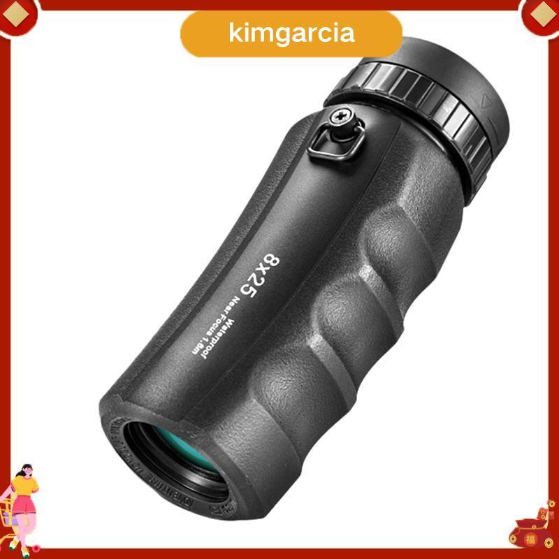 kimgarcia กล้องส่องทางไกลเคลือบ IPX7 กันน้า ขนาดกระทัดรัด พร้อมใช้สำหรับการท่องเที่ยวและการแคมปิ้ง 8X25