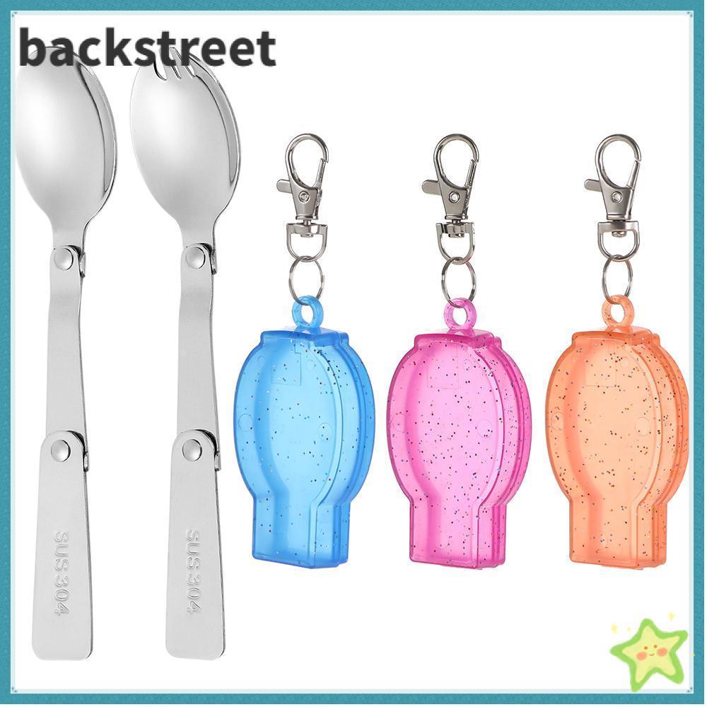 ช้อนส้อมพกพาสำหรับปิกนิก ส้อมพับได้ เหมาะสำหรับใช้นอกบ้าน