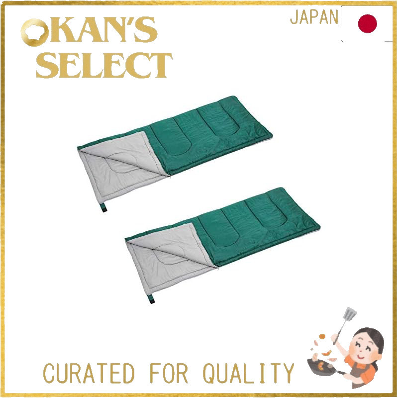 Captain Stag Prairie Envelope Sleeping Bag 600 GreenNavyDirect from Japan
