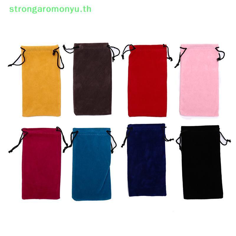 Strongaromonyu แว่นกันแดด พร้อมเคสและถุงเก็บ ทำจากหนังและผ้า สไตล์หรูหรา