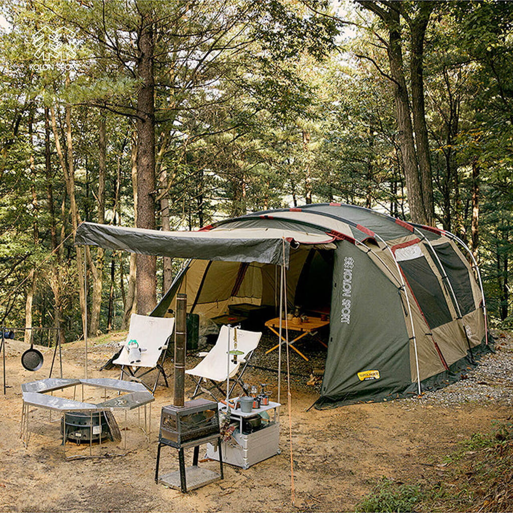 KOLON SPORT Cologne Outdoor SUPER PALACE อุปกรณ์ตั้งแคมป์ Camping Light Luxury อุโมงค์เต็นท์