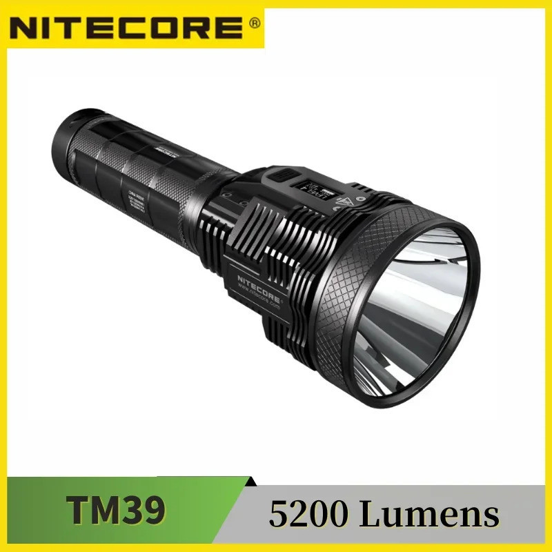ไฟฉายชาร์จไฟได้ 5200 Lumens กับจอ OLED แบบเรียลไทม์ ไฟ LED ประสิทธิภาพสูง ส่วนลดในระยะเวลาจำกัดTM39