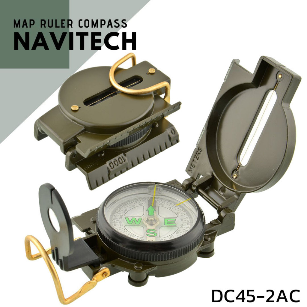 เข็มทิศ Lensatic Compass เข็มทิศเส้นเล็ง เข็มทิศเดินป่า เข็มทิศทหาร DC452C