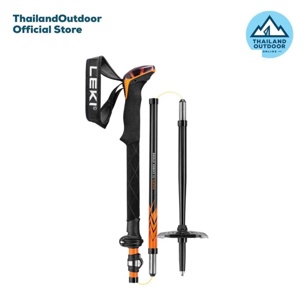 Leki Sherpa FX Carbon Strong Orange Denim Blue ไม้เท้า