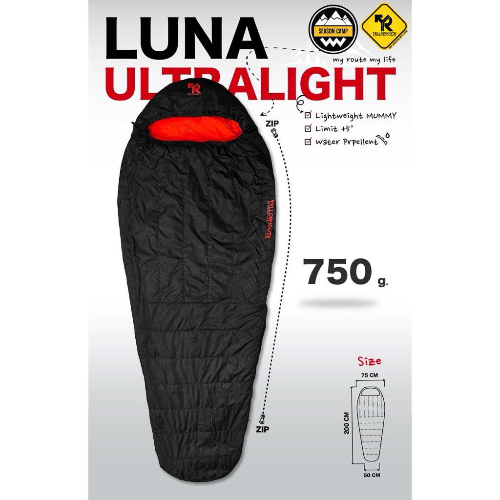 ถุงนอน Luna ultralight sleeping bag