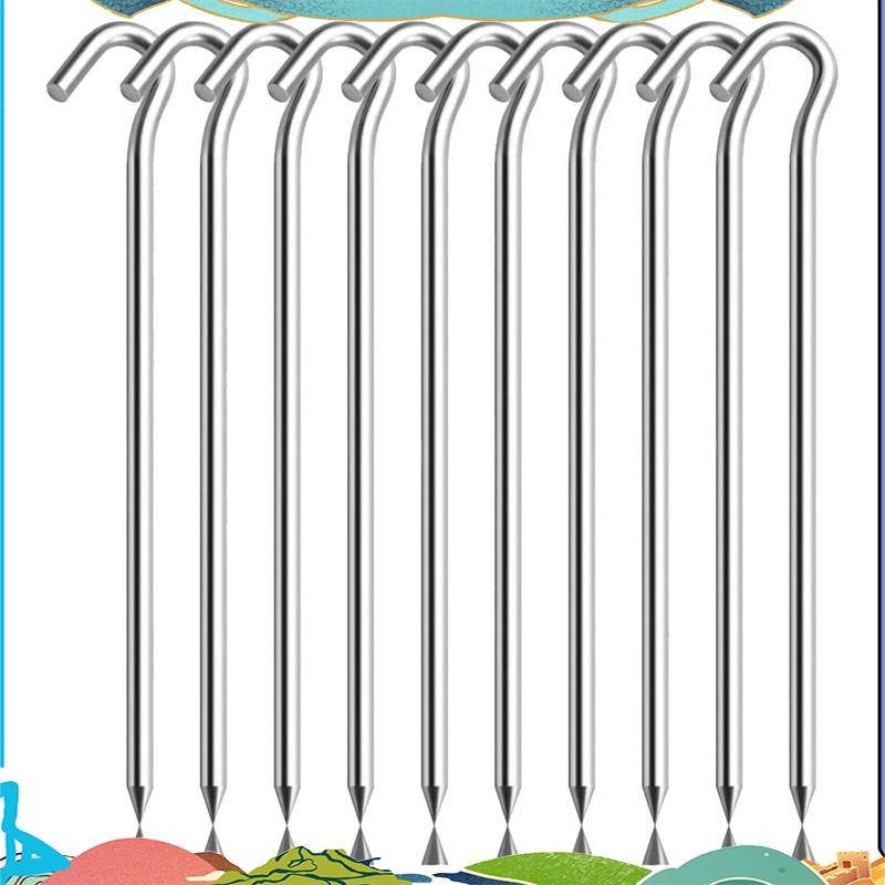 ชุดเสาเต็นท์สำหรับตั้งแคมป์ 10 ชิ้น เหมาะสำหรับการเดินทางกลางแจ้งและใช้งานได้อย่างคล่องตัว