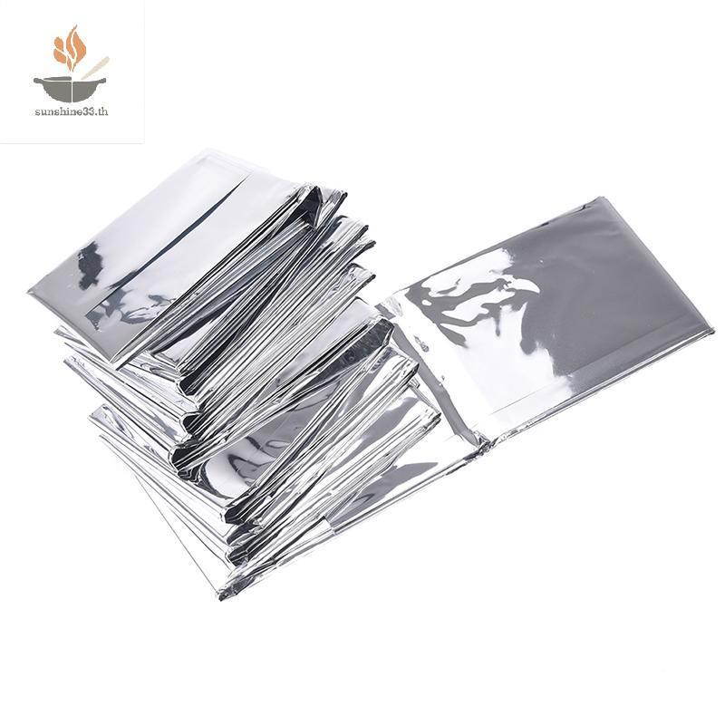 ถุงนอนกันน้า Mylar ขนาด 130x210 ซม พร้อมผ้าห่มความร้อน สำหรับการใช้งานฉุกเฉิน