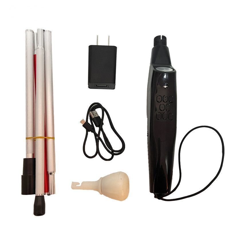 Yongzhou City Cold Water Beach District Car Commercial Co Ltd สมาร์ทชาร์จเสียงย่อยคู่มือพับติดตรวจจับอุปสรรคไม้เท้าลึกลับเสริมคู่มือติด