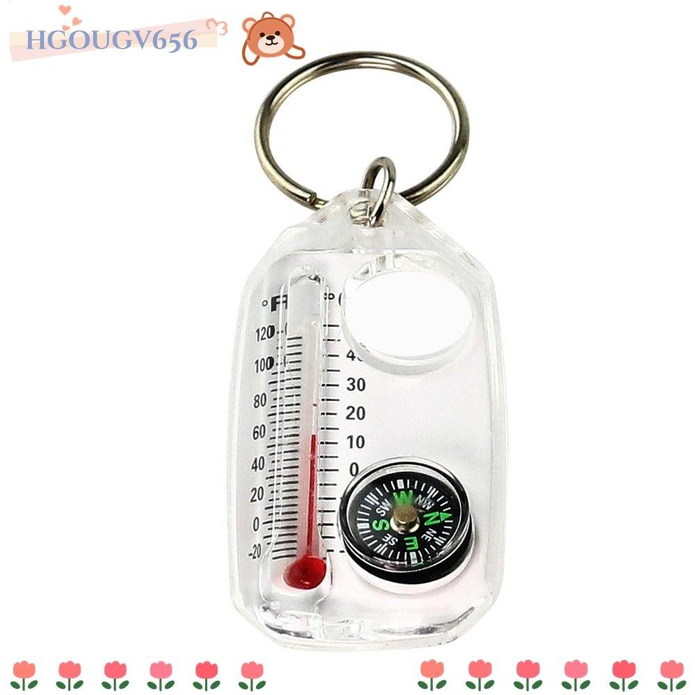 เซ็ตเครื่องมือพกพา ประกอบด้วย เครื่องวัดอุณหภูมิ พวงกุญแจเข็มทิศขนาดเล็ก และแว่นขยายเรืองแสง 3in1