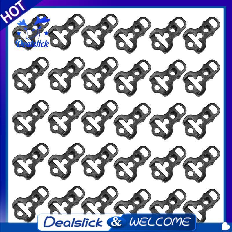 30 ชิ้น Camping กันสาด Guy Line กันสาดสายไฟเชือก Tensioner กระเป๋าเป้สะพายหลังอุปกรณ์เสริม