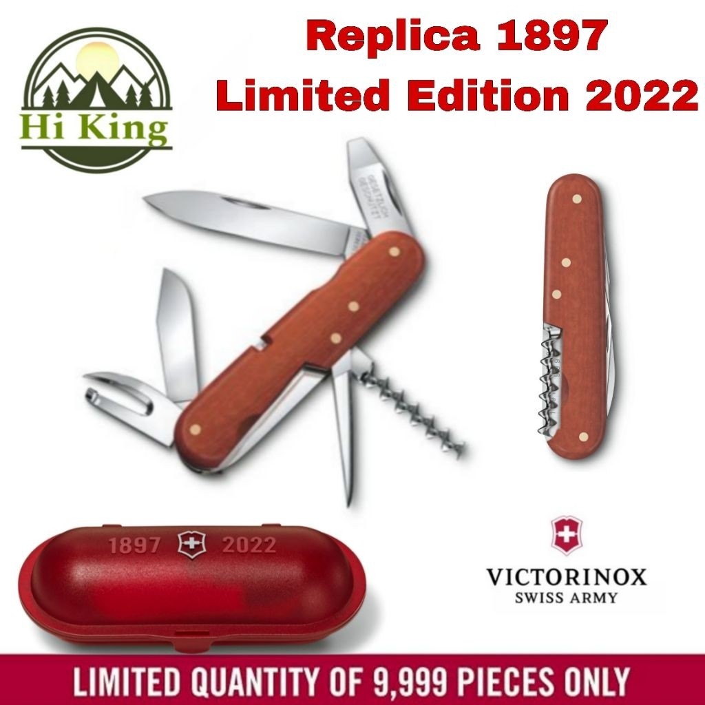 มีด Victorinox รุ่น Replica 1897 Limited Edition 2022 ผลิต 9999 เล่ม มีรหัสเล่มและปี 2440 6 ฟังก์ชัน พร้อมกล่อง Capsule