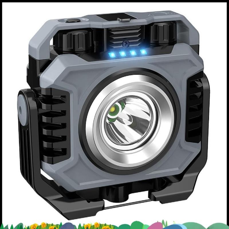 ไฟ LED ทางาน Super 5000mAh IP66 กันน้า Worklight COB แม่เหล็กกลางแจ้ง Camping เต็นท์สาหรับฉุกเฉิน ซ่อม