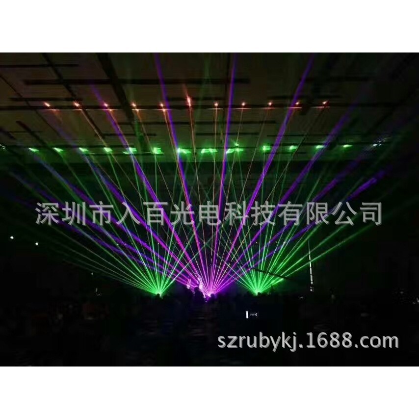 ม่านน้ำแสงเลเซอร์ RGB สีเต็มรูปแบบสำหรับการสร้างแอนิเมชัน