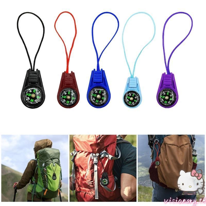Vision Camping Hiking Pocket Compasses จี้ขนาดเล็กเข็มทิศ Mountaineering Compasses Pointer Navigation กีฬากลางแจ้ง